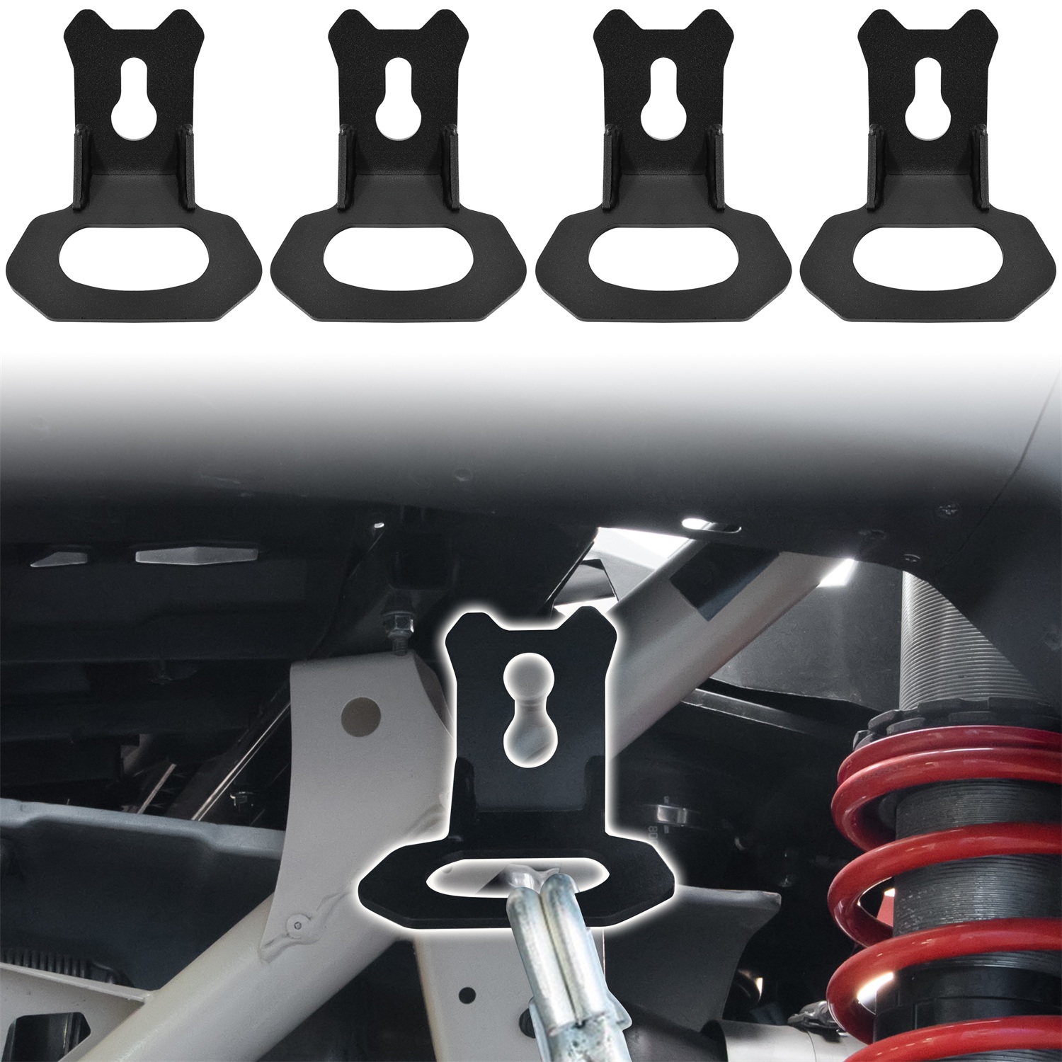 Tie Down Brackets Hooks for Can-Am Maverick X3 MAX RS DS RR Turbo 2017-2025