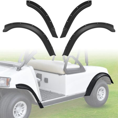 Combined Mud Flaps Mud Guards Front and Rear Fender Flares Compatible with Club Car DS 1993+ Golf Cart Accessories