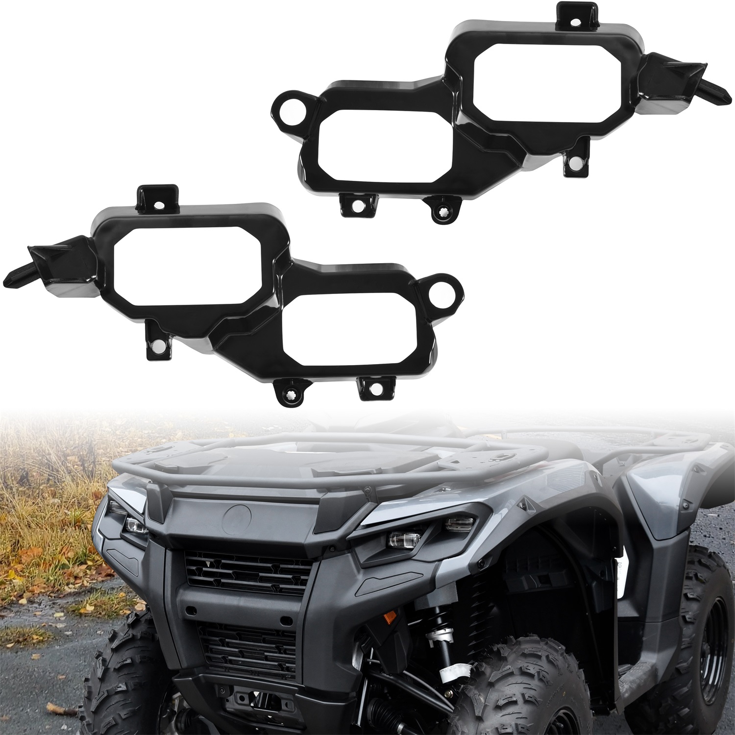 Headlight Support Bracket Front Head Light Mounting Bracket for Can-Am Outlander 500 700 PRO 2023 2024 2025, Replace #710008318 #710008319