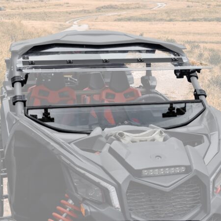 Front Hard Coated Flip Up Windshield for Can-Am Maverick X3 XDS XRS Max Turbo R RR 2017-2025