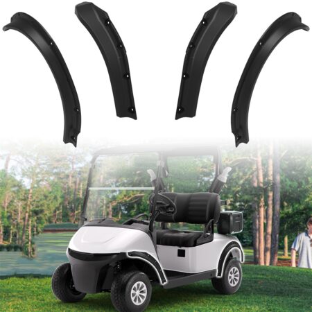Front and Rear Fender Flares Compatible with E-Z-GO RXV Valor 2025 Standard and Unmodified Golf Carts Body Only