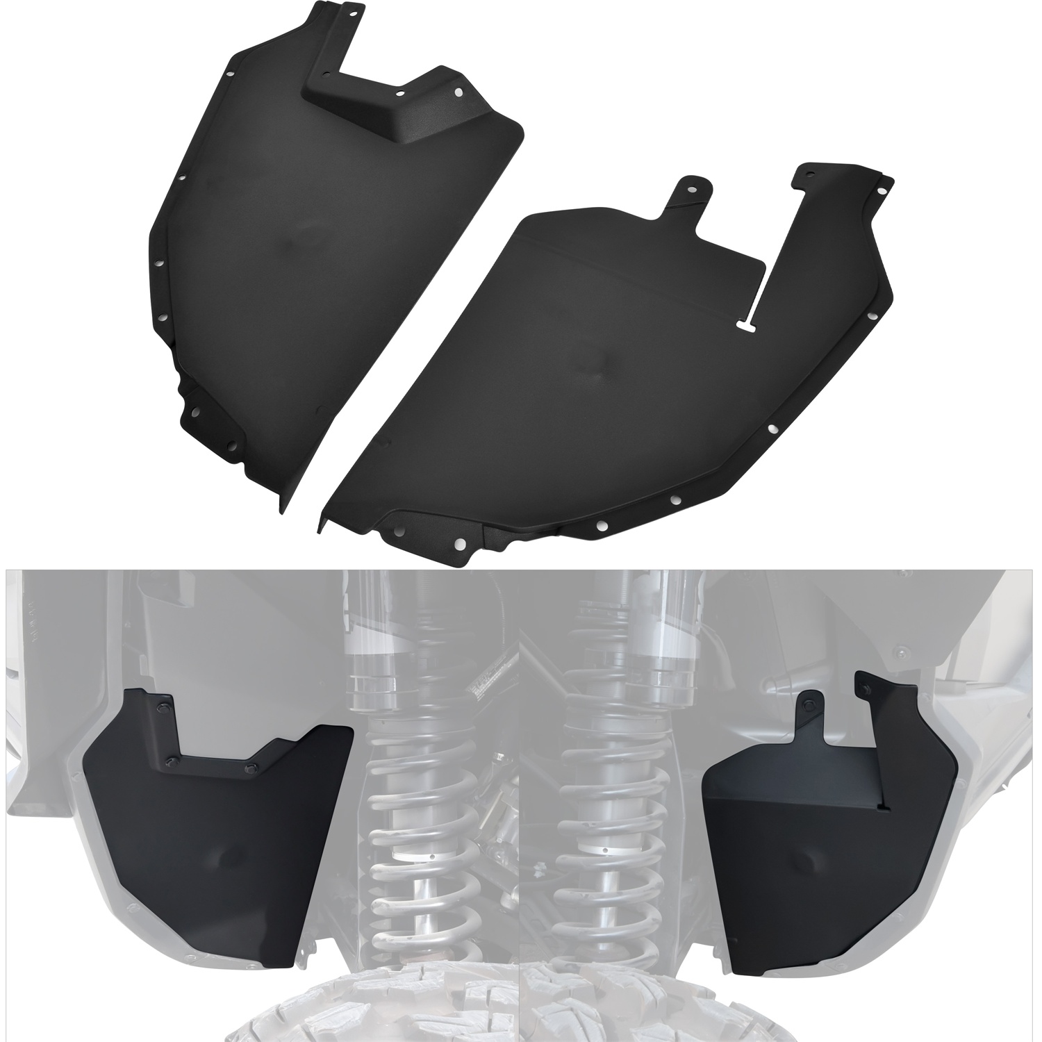 Rear Mud Guards Mud Flaps Extension for Honda Talon 1000X 1000R 1000X-4 2019-2025
