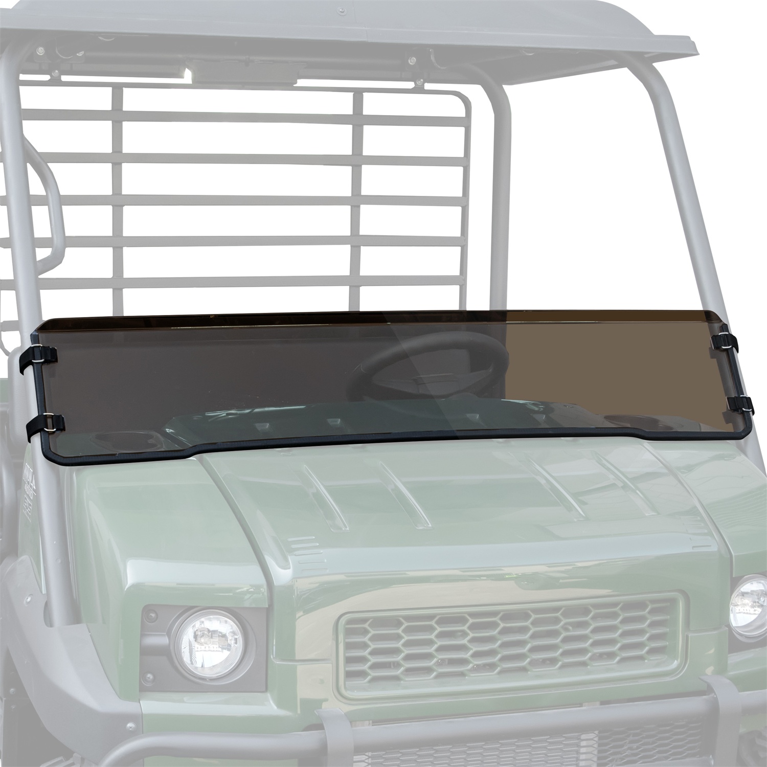 Dark Tinted Front Half Windshield for Kawasaki Mule 4000 4010 2009-2026