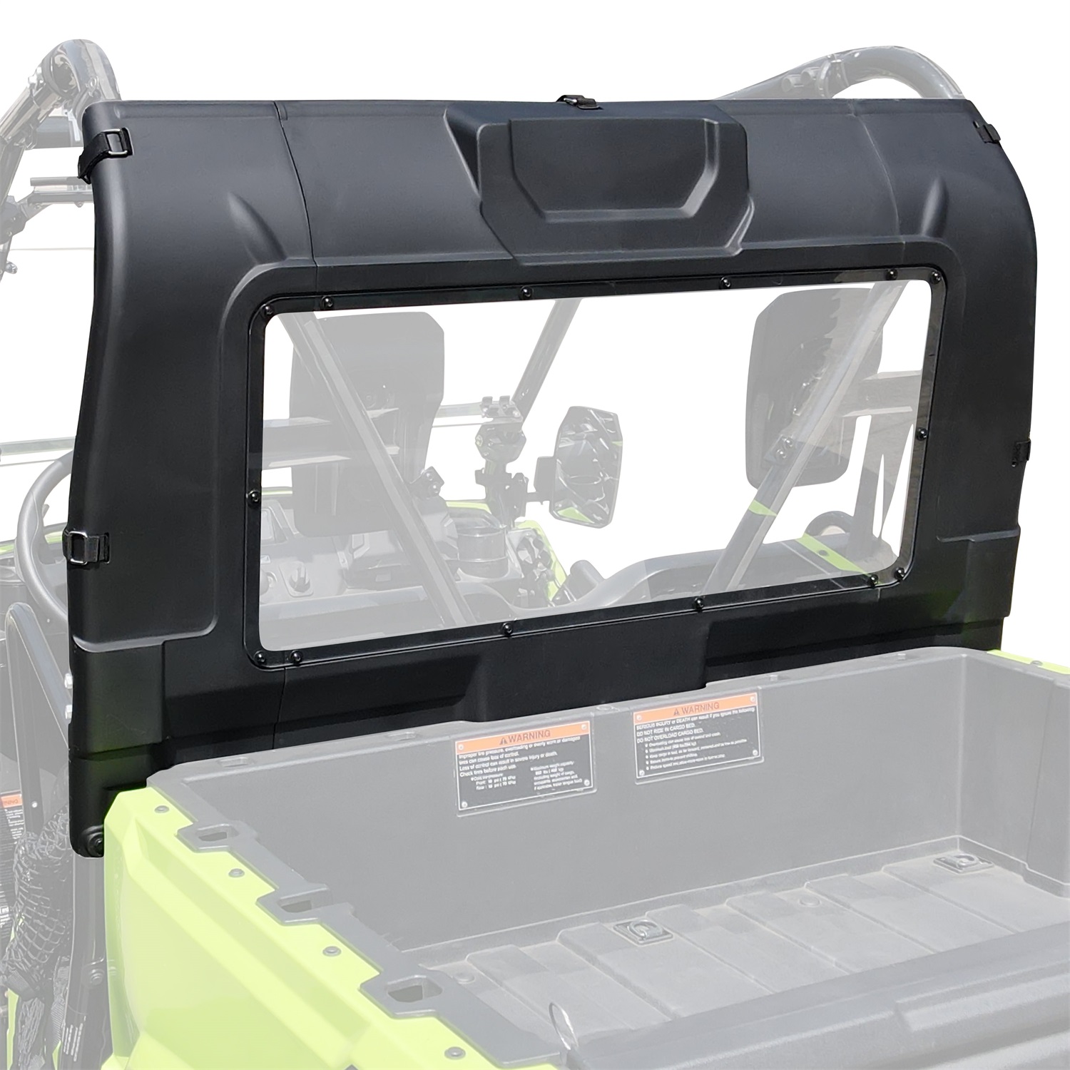 Rear Window Full Edge Coverage Rear Windshield Back Windscreen Compatible with Honda Pioneer 520 2021-2025 / Pioneer 500 2015-2023
