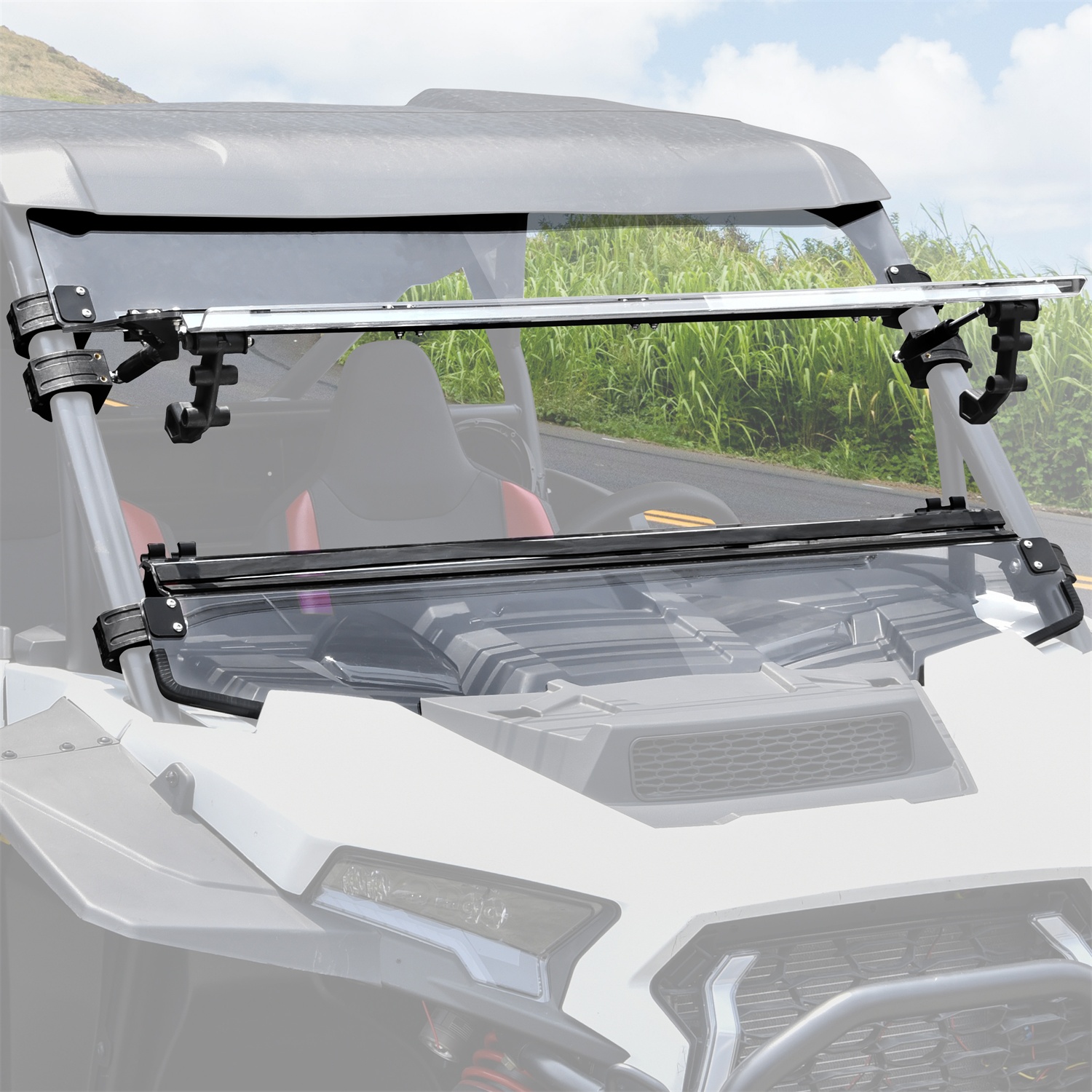 Flip Up Windshield for Polaris RZR XP/XP 4 1000 2024 2025