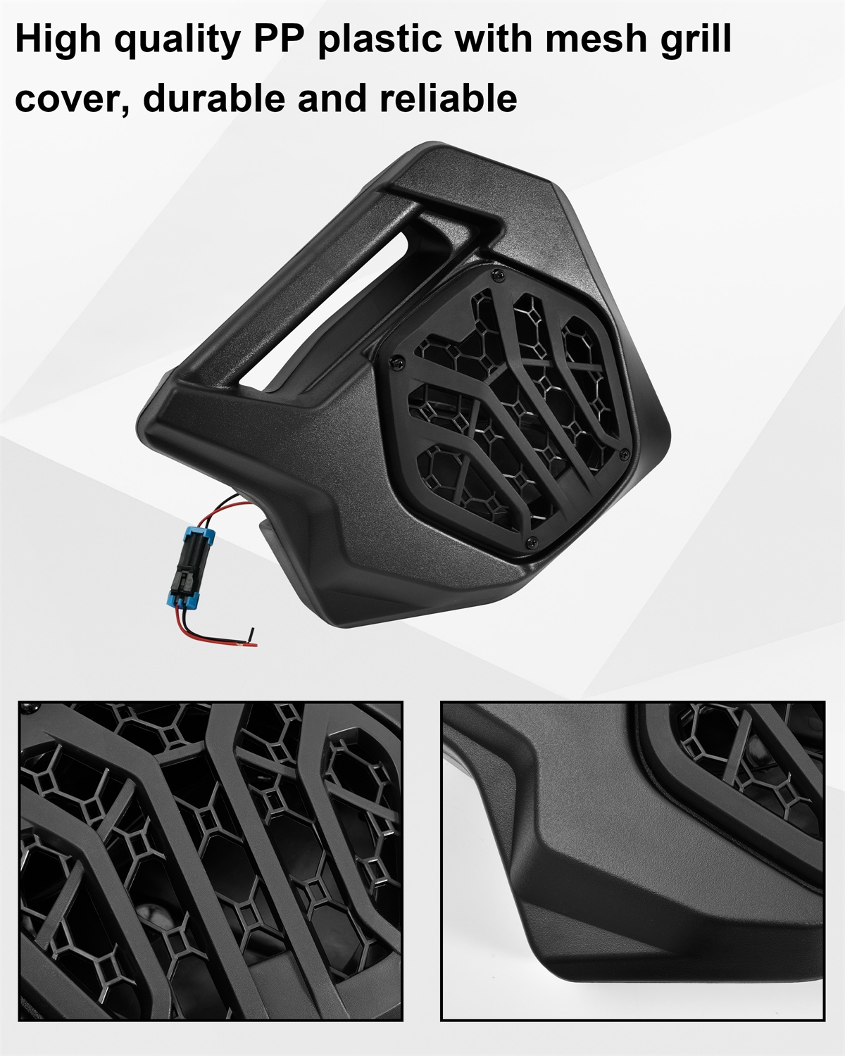 6.5 inch Front Door Speaker Pods Enclosures Panels for Polaris RZR