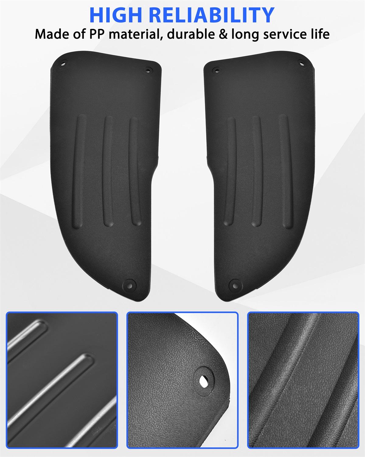 Scuff Guard Plastic Pad Rear Side Guard Panel Compatible with E-Z
