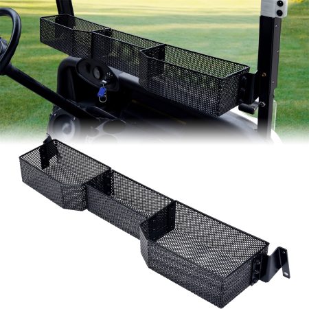 Inner Front Storage Basket Combined Front Inner Dash Tray Storage Organizer Compatible with E-Z-GO RXV 2008+