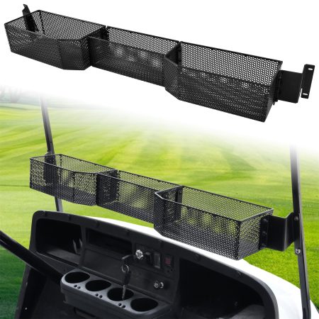 Inner Front Storage Basket Combined Front Inner Dash Tray Storage Organizer Compatible with E-Z-GO TXT