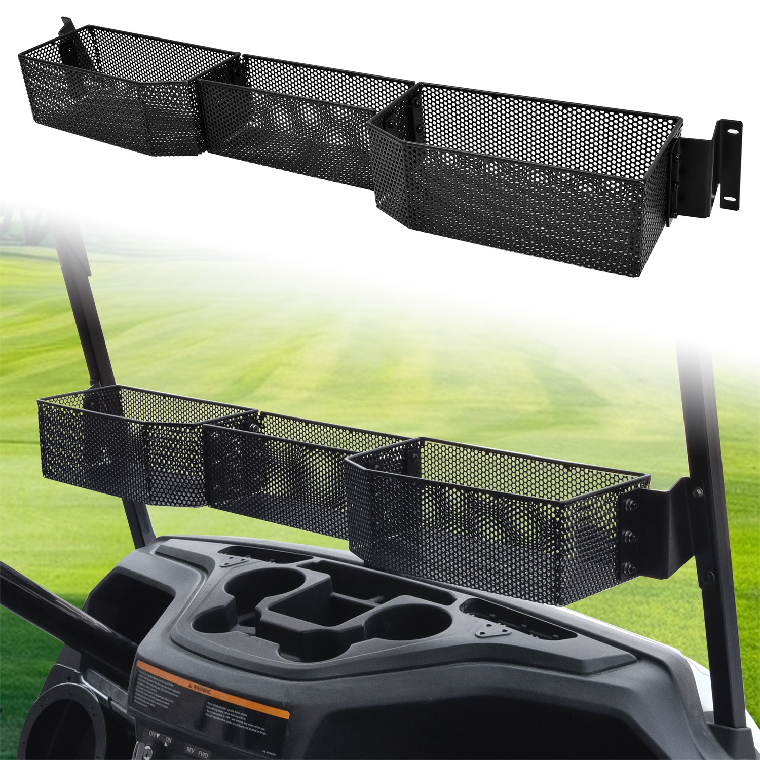 Inner Front Storage Basket Combined Front Inner Dash Tray Storage Organizer Compatible with Yamaha Drive2 G29