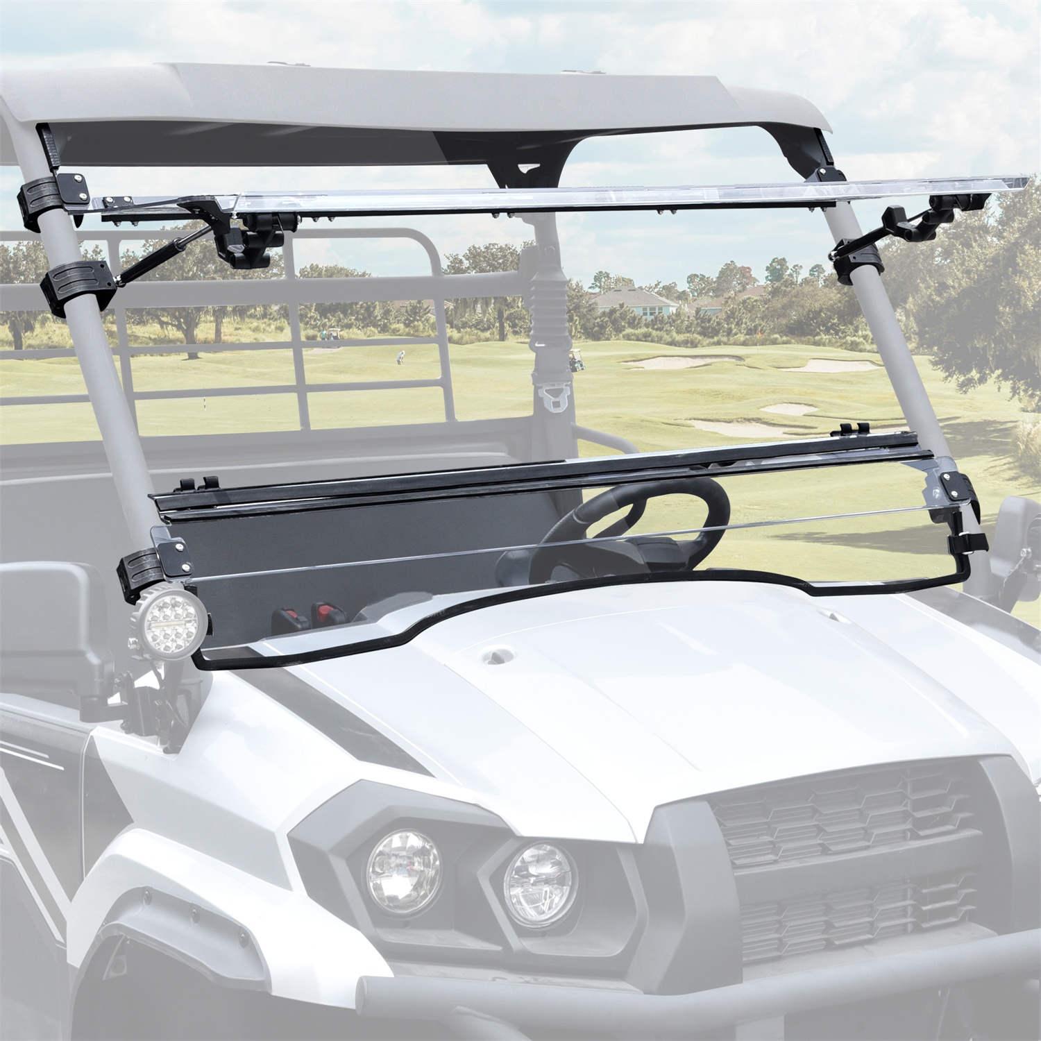 Flip Up Windshield for Kawasaki Mule Pro MX 2019-2026