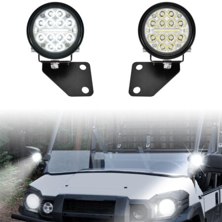 A-Pillar LED Pod Lights for Kawasaki Mule Pro FXT DXT DX FX 2015-2025