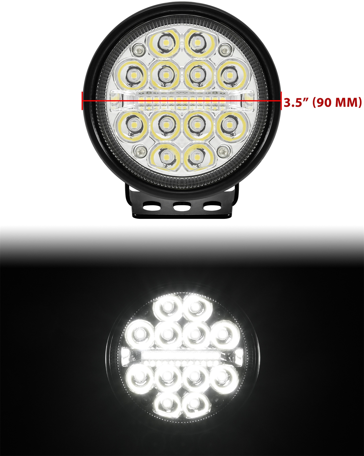 A-Pillar LED Pod Lights for Kawasaki Mule Pro FXT DXT DX FX 2015