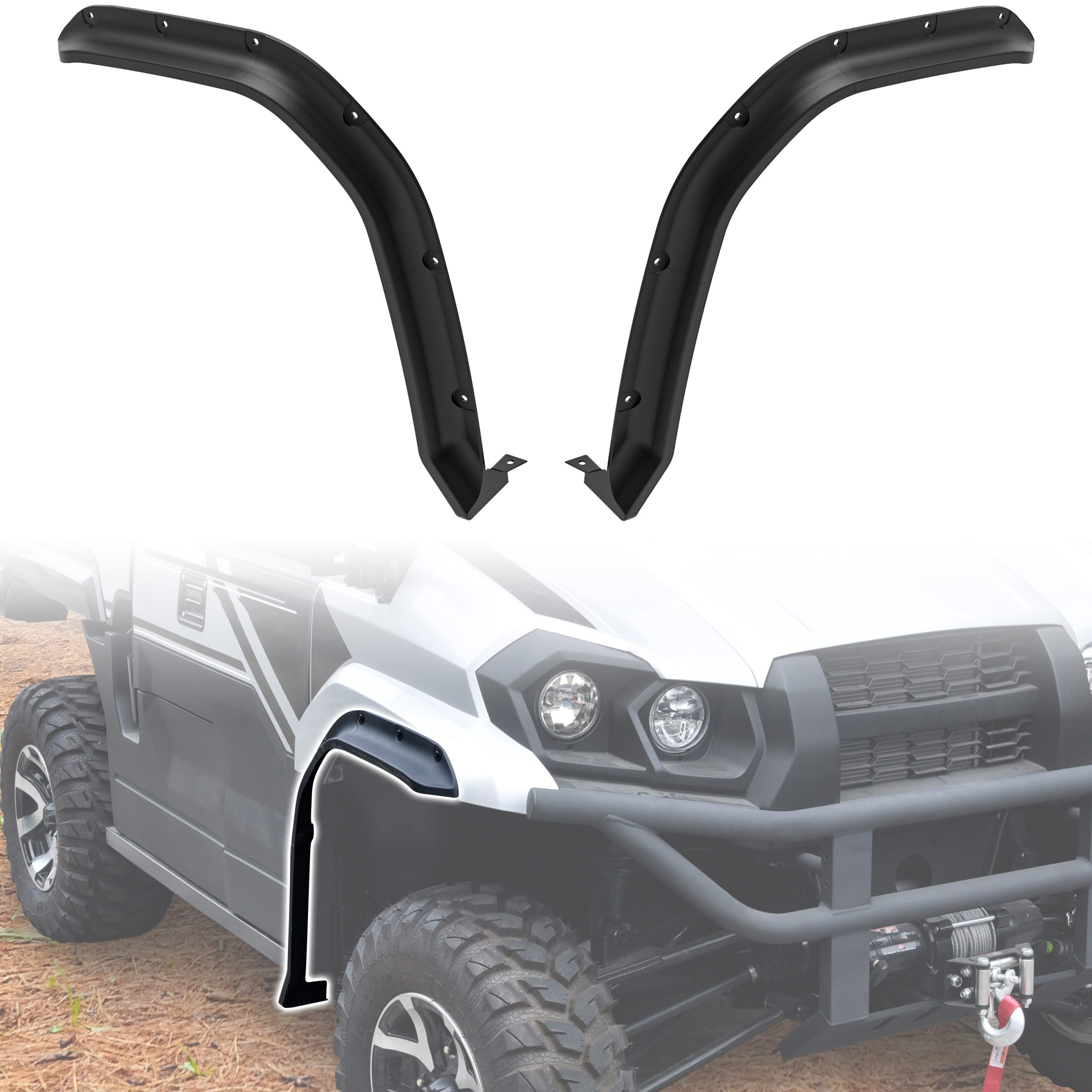 Front Fender Flares Compatible with Kawasaki Mule Pro MX 2019-2026
