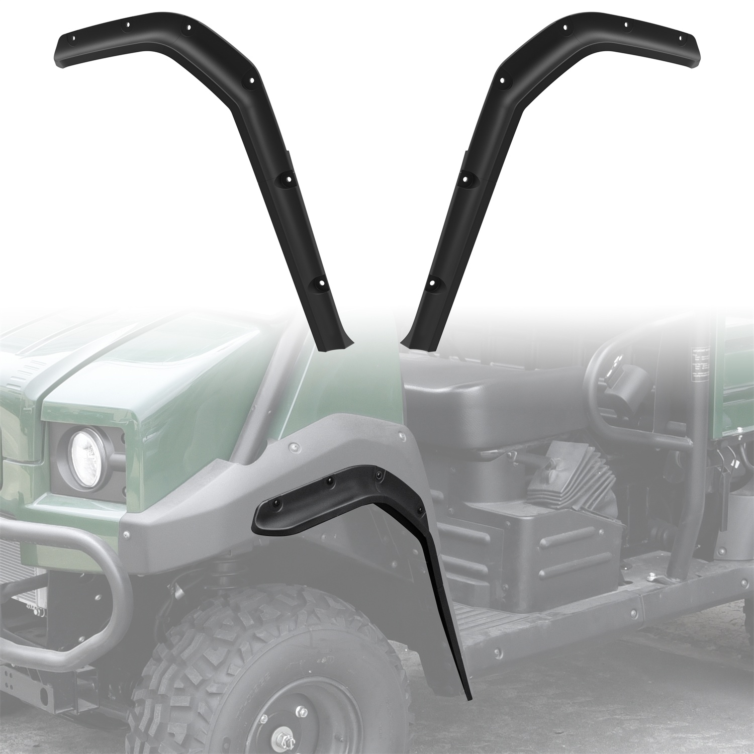 Front Fender Flares Compatible with Kawasaki Mule 4000 4010 2009-2026