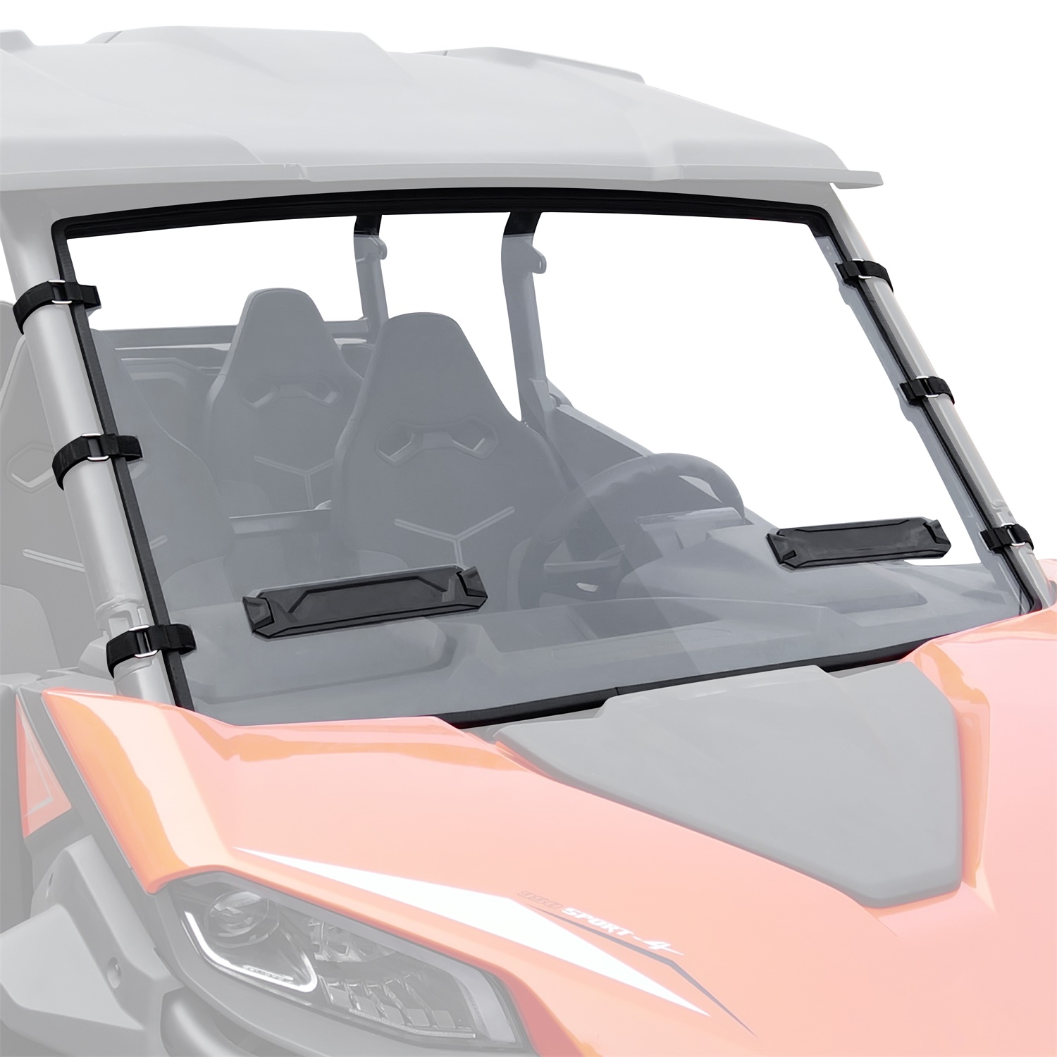 Front Full Windshield for CFMOTO ZForce 950 Sport & Sport-4 / 950 Trail / 800 Trail G2 2023 2024 2025