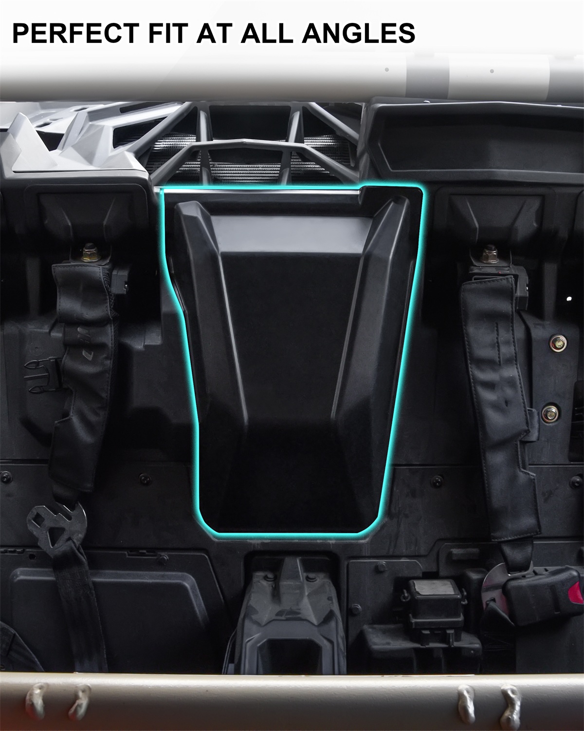 Black Engine Access Panel Behind for Can-Am Maverick X3 XDS XRS