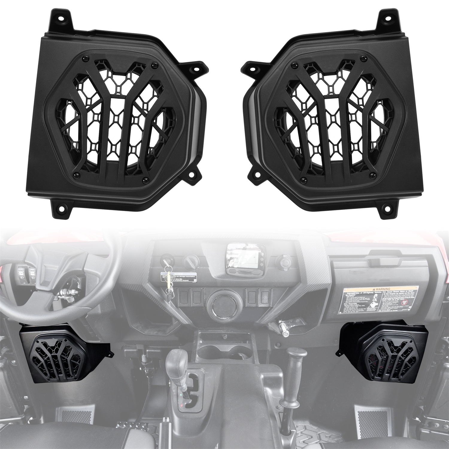 6.5" Under Dash Speaker Pods for Kawasaki Teryx / Teryx4 2016-2025