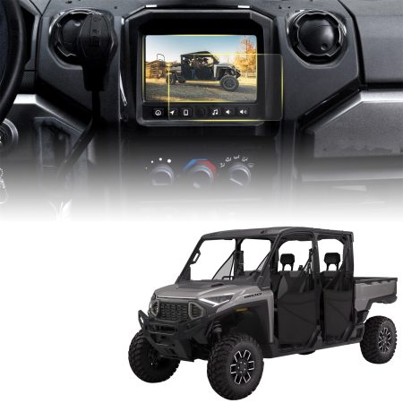 7" Tempered Glass Screen Protector for Polaris RZR PRO XP/R Turbo Sportsman Ranger General Xpedition Snowmobile 2019-2025, 7S HD Navigation Touchscreen Protector Film Kits