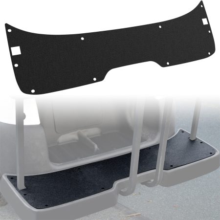TPE Rear Facing Foot Rests Mat Rear Step Floor Mat for Club Car Tempo 4-Passenger Golf Cart