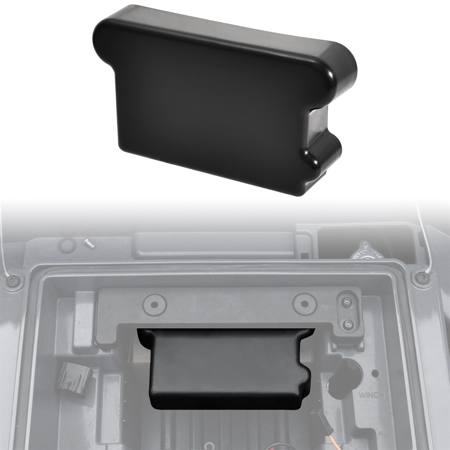 Electrical Battery Cover Black Plastic Battery Cover Plate for Polaris Magnum Xpedition Xplorer Sportsman Scrambler Worker Xpress Big Boss Touring 1994-2024