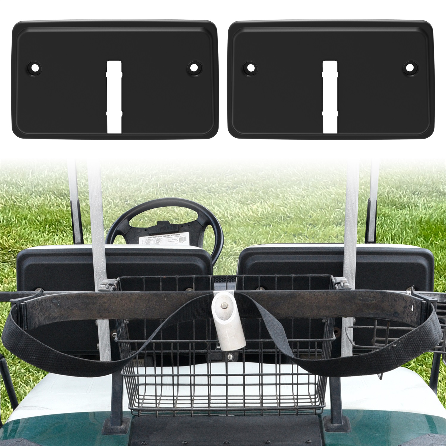 Seat Back Cap Seat Back Shell Cover Assembly for Yamaha G14 G16 G19 G20 G22 Golf Cart, 2pcs