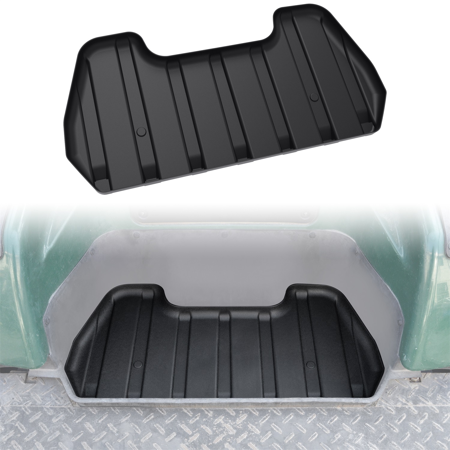 Bag Well Mat Rubber Bagwell Liner Mat Insert Rear Cargo Protection for Yamaha G14 G16 G19 G22 Golf Cart