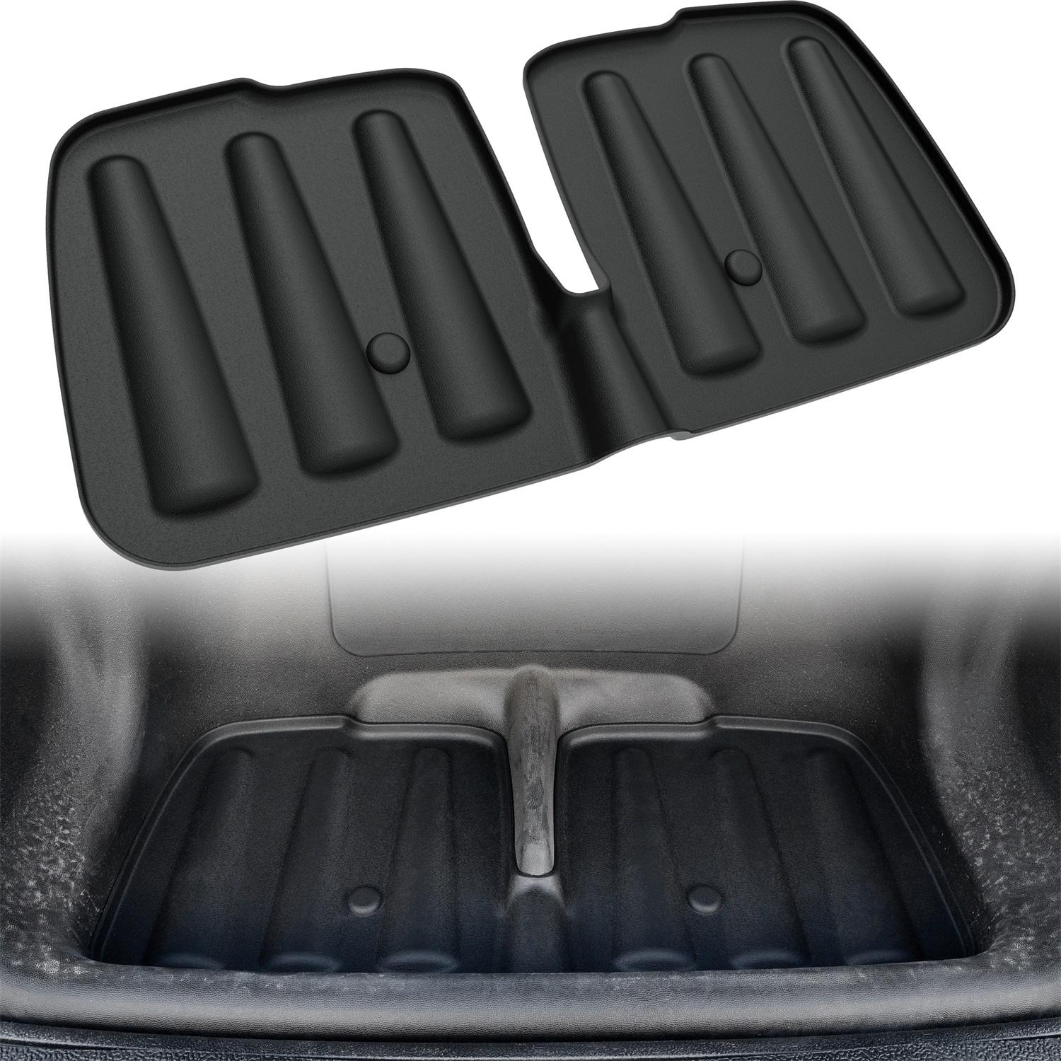 Bag Well Mat Rubber Bagwell Liner Mat Insert Rear Cargo Protection for Club Car Tempo Golf Cart