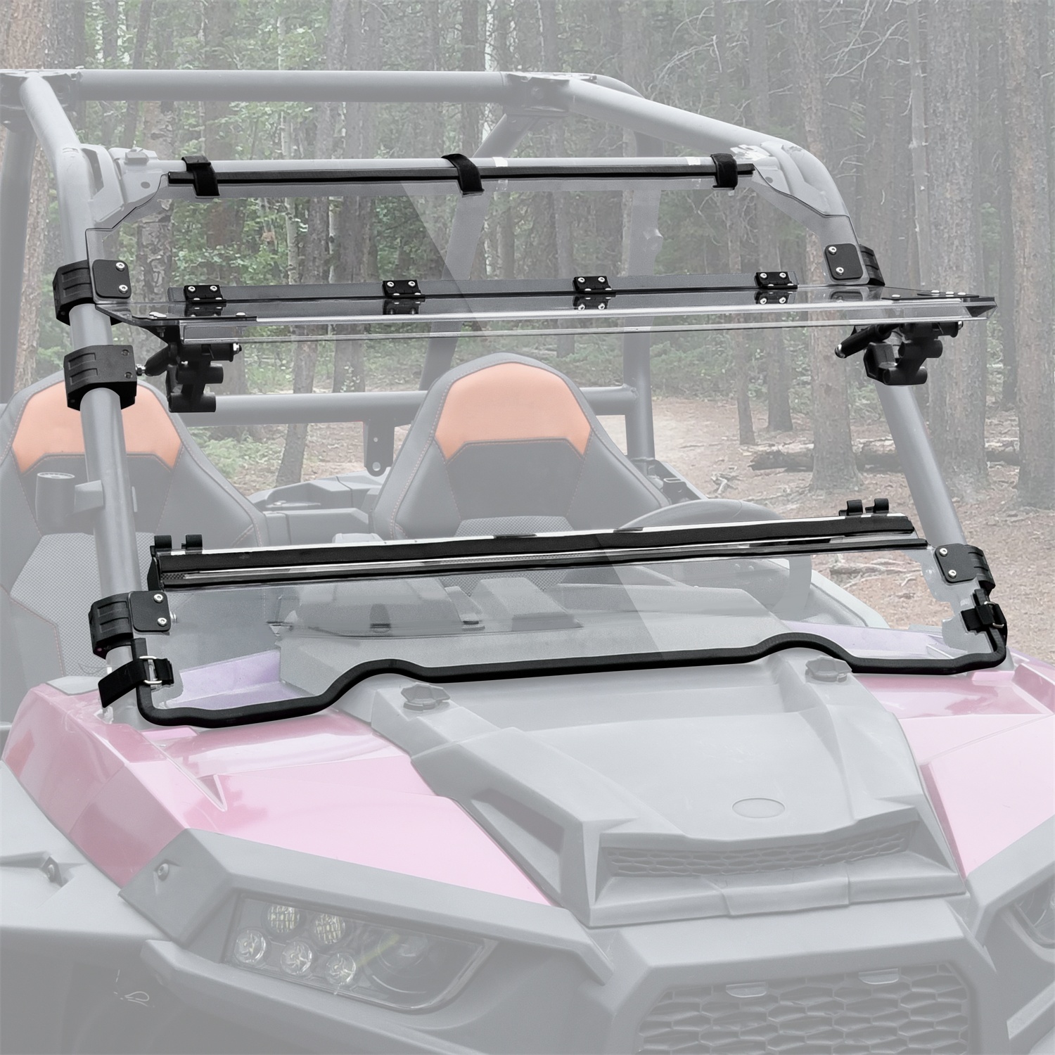 Flip Up Windshield for 2014-2018 RZR XP 1000/XP Turbo/ RZR 900/ S 900/ S 1000