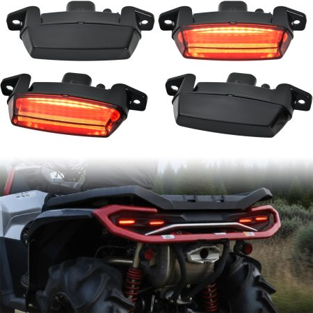 LED Taillights for Can-Am Outlander 850 1000R 2025 2026, Smoked Black Rear Brake Stop Lamp Tail Light, Replace #710010031, 4pcs