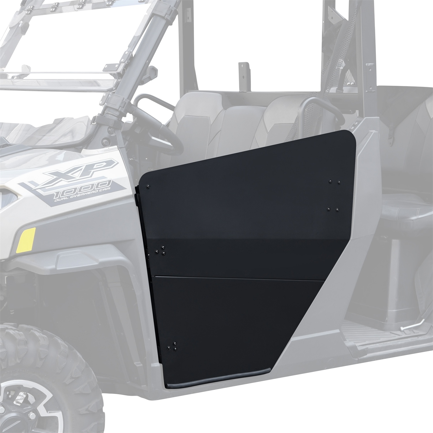 Aluminum Front Half Door Inserts Panels Kit for Polaris Ranger 1000/Ranger XP 1000/Crew 2018+