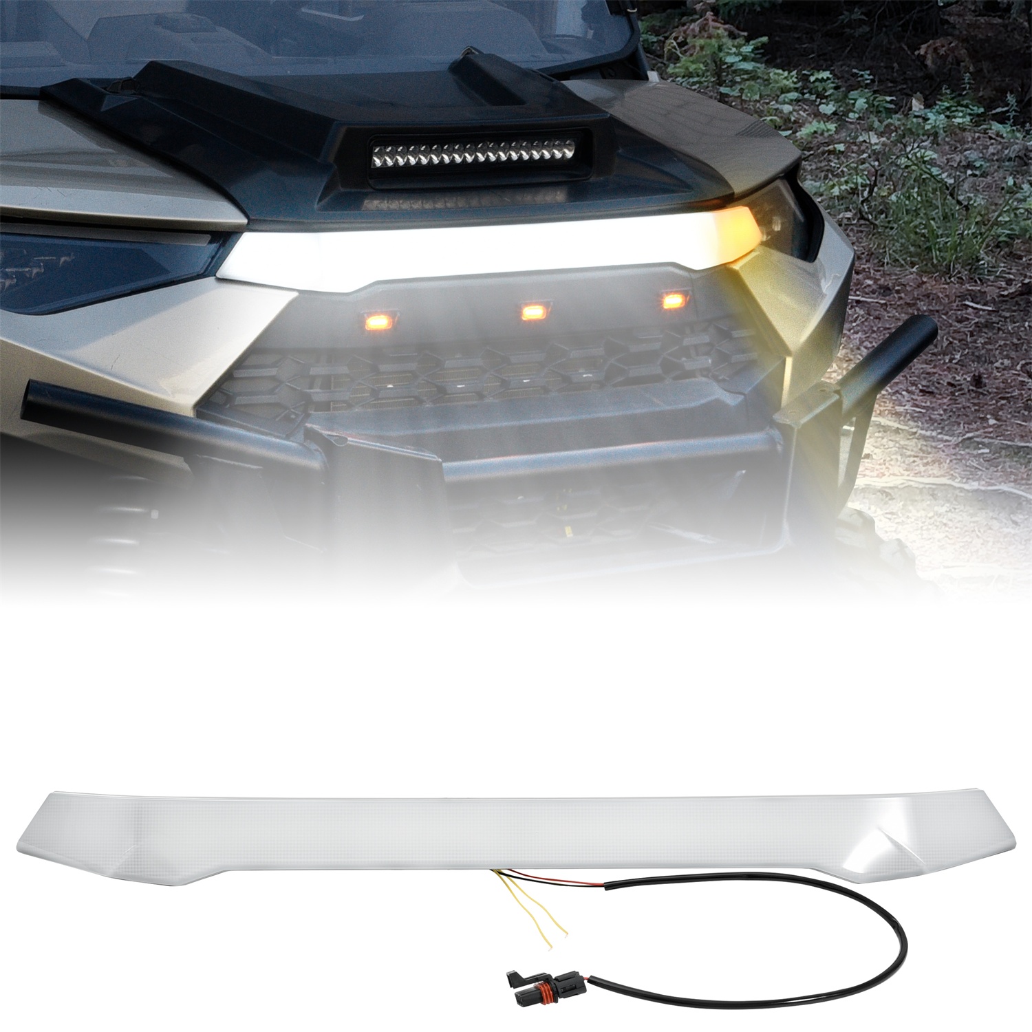 LED Center Accent Light Kit for Polaris Ranger XP 1000/Crew 2019-2024