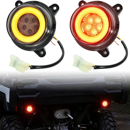 LED Turn Signal Tail Lights Assembly for Kawasaki Mule Pro FXT DXT FXR DX FX 2015-2026