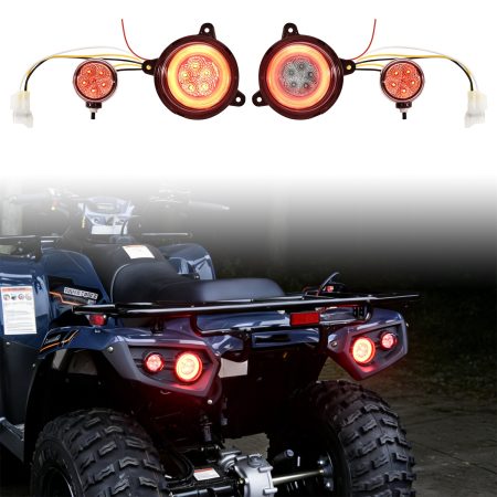 LED Turn Signal Tail Lights Assembly for Kawasaki Brute Force 300 2012-2025