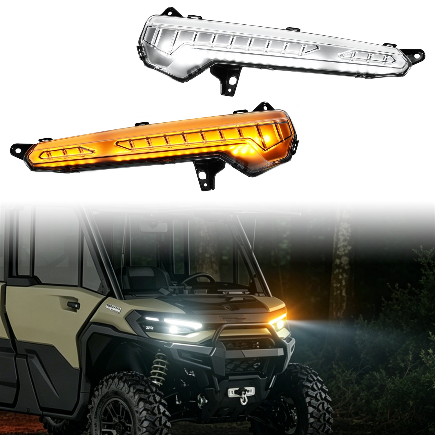 LED Turn Signal Daytime Running Lights for Can-Am Defender HD11 2026