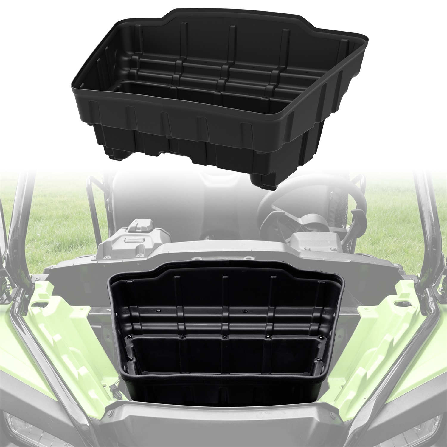 19L Front Underhood Storage Tray Compatible with Honda Pioneer 500 2015-2023/520 2021-2026