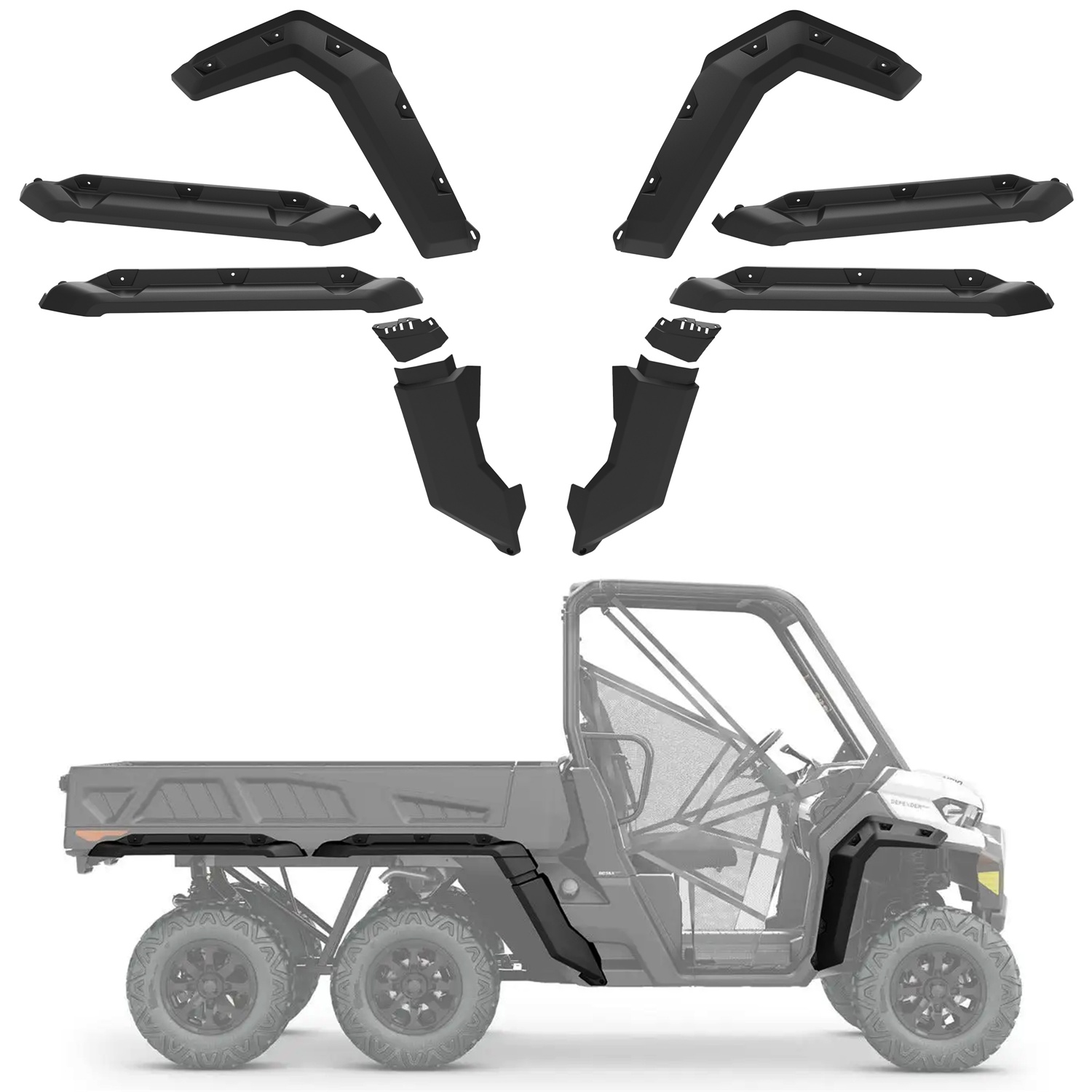 Fender Flares for Can-Am Defender Pro 6x6 2020-2026