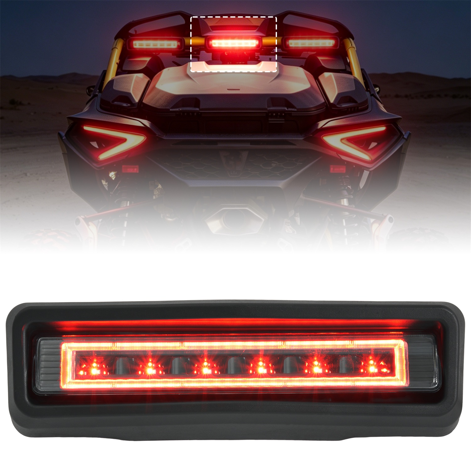 SAUTVS Central Chase Light for Can-Am Maverick R MAX X RS 2024+