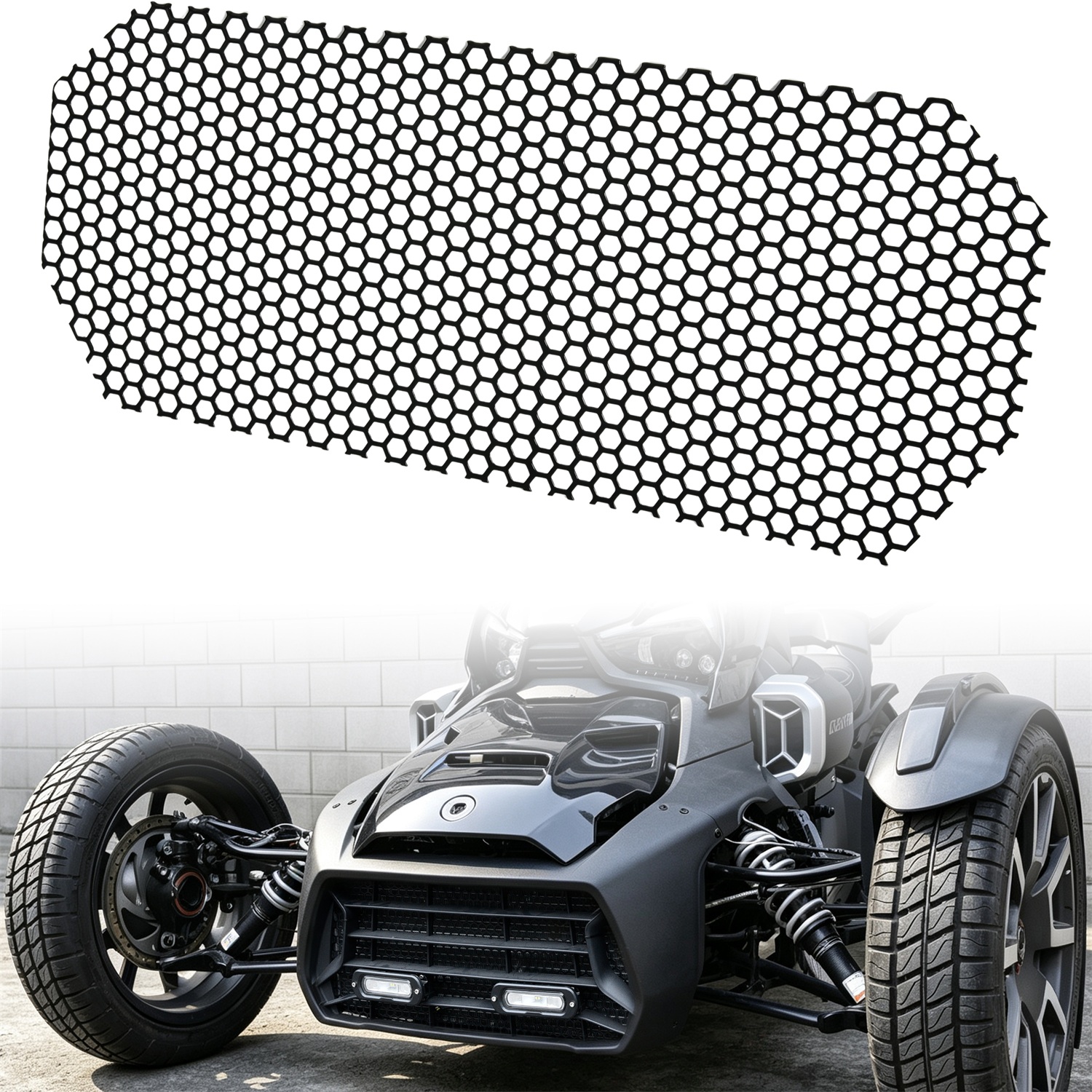 SAUTVS Front Grill Mesh for Can-Am Ryker All Models
