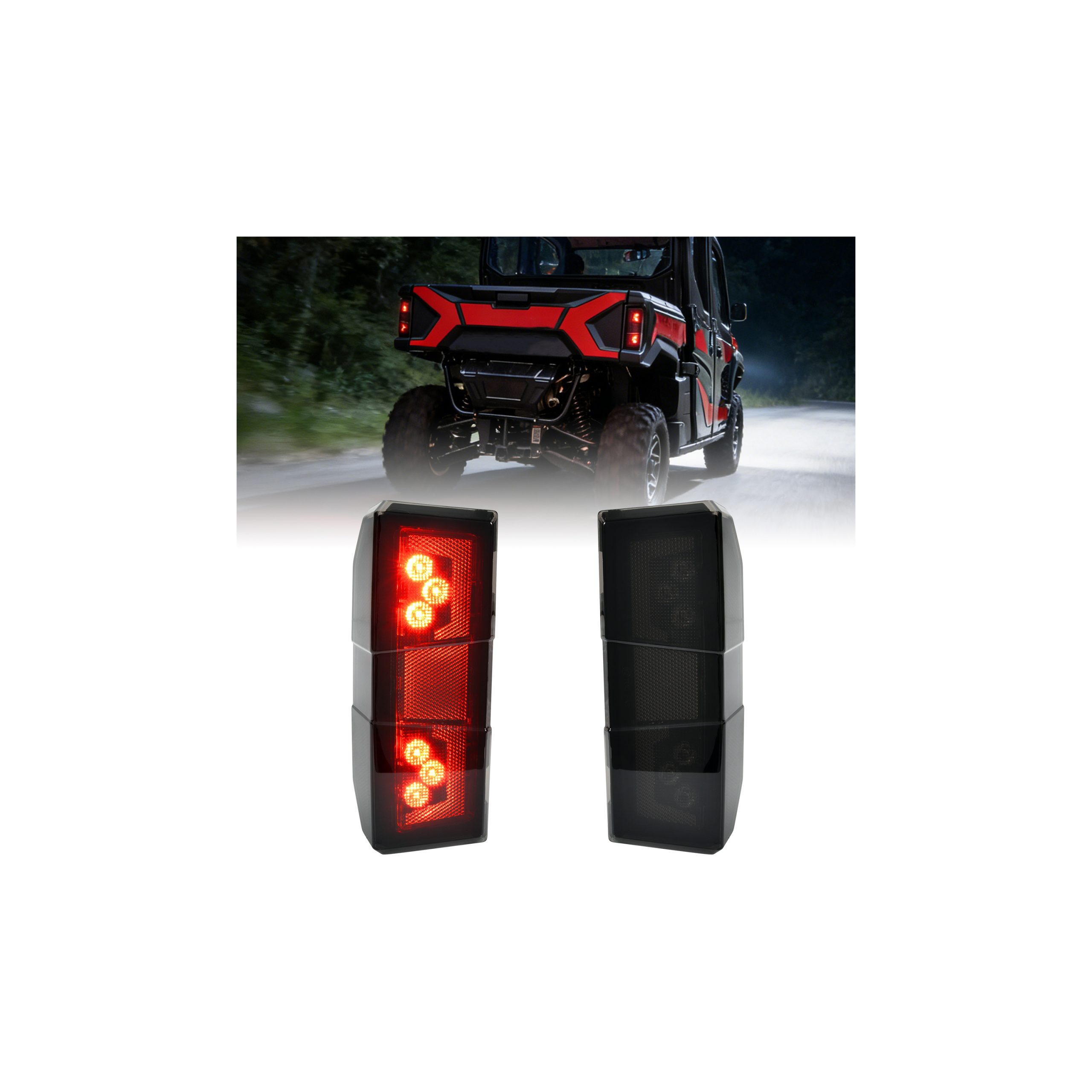 LED Taillights for Kawasaki Ridge 2024-2026, Brake Lamp, One Pair
