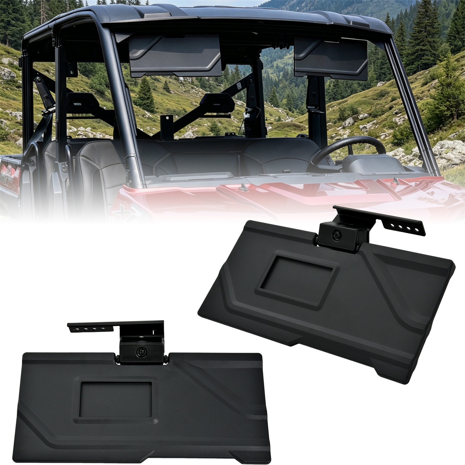 Sun Visors for Polaris Ranger XP 1000, Replace OEM 2890288