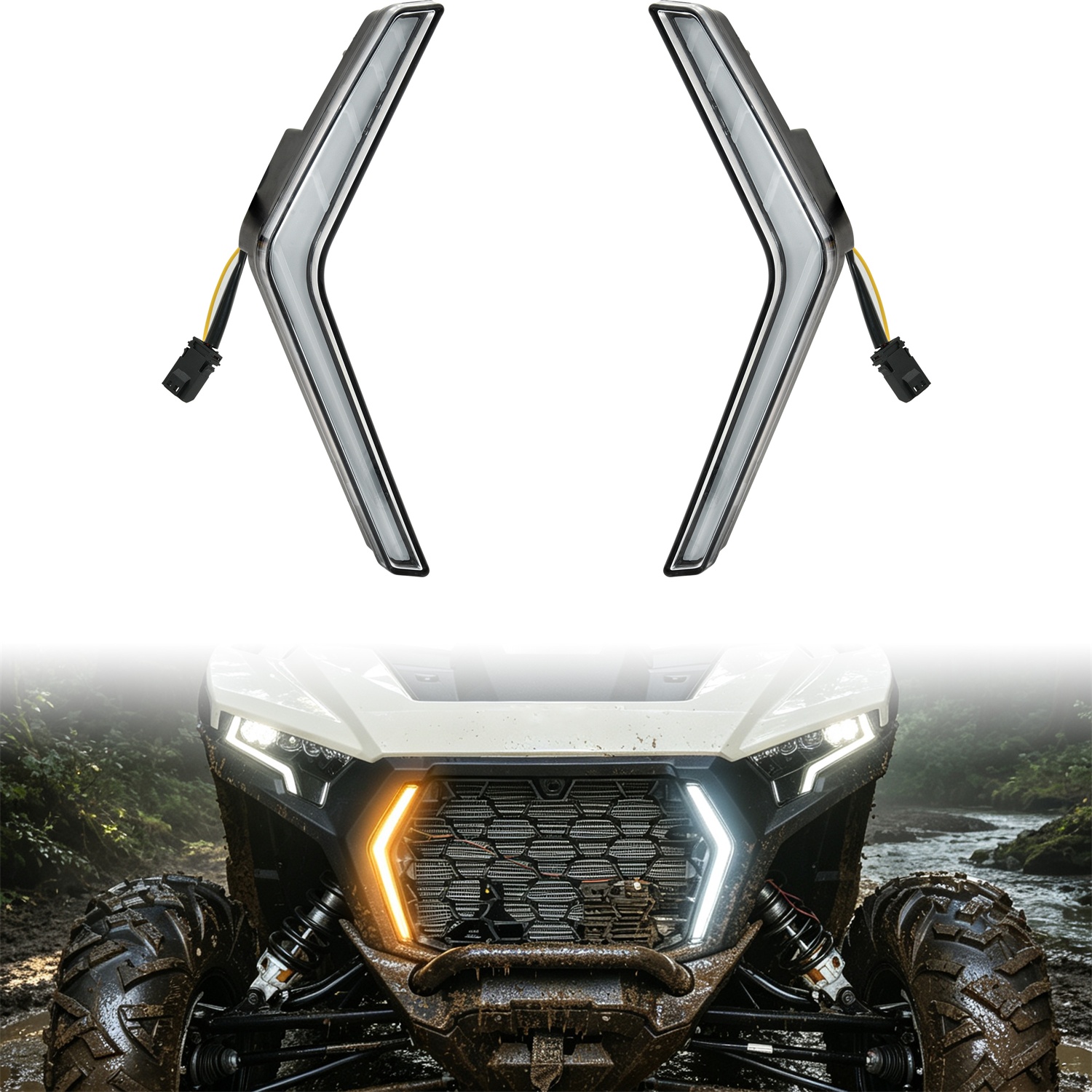 Fang Lights with Turn Signal for Polaris RZR XP/XP4 1000 2026