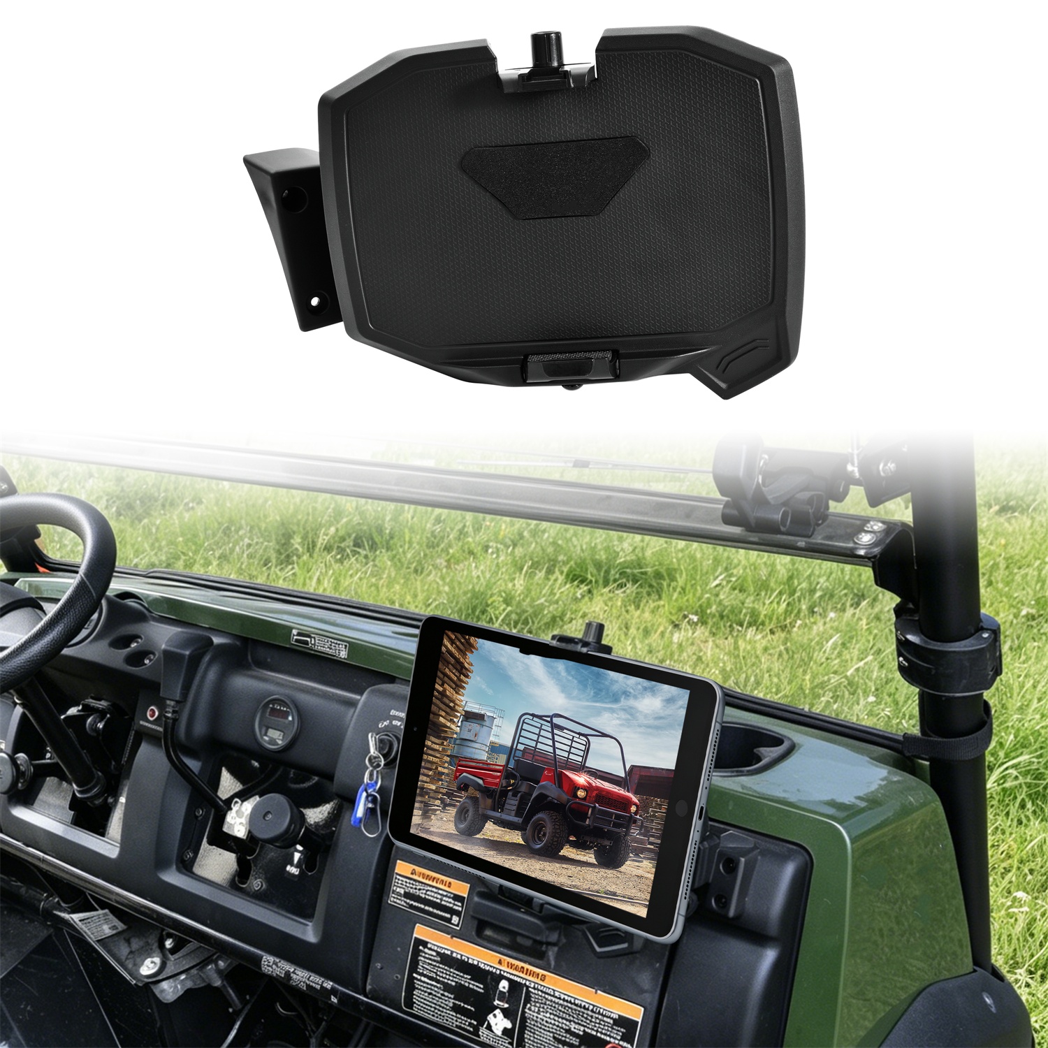 Tablet Mount Device Holder for Kawasaki Mule 4000 4010 2009-2027