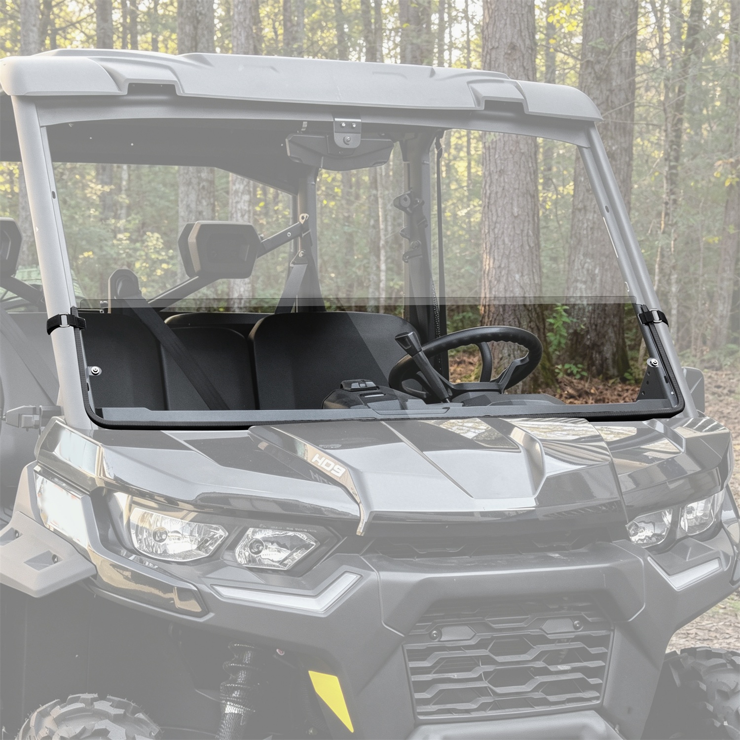 Clear Front Half Windshield for Can Am Defender & Max 2016-2026