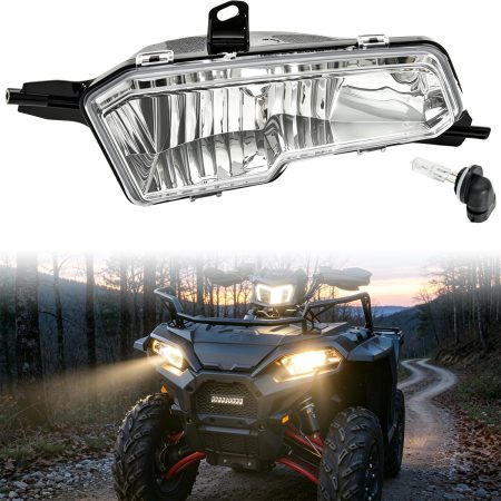 SAUTVS Left Halogen Headlight w/Bulb for Polaris Sportsman 450 570 850 1000 2017+