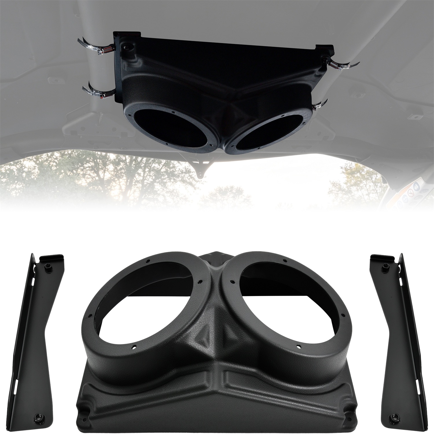 SAUTVS Front Roof Speaker Pod for Can-Am Maverick X3 MAX 2017-2026