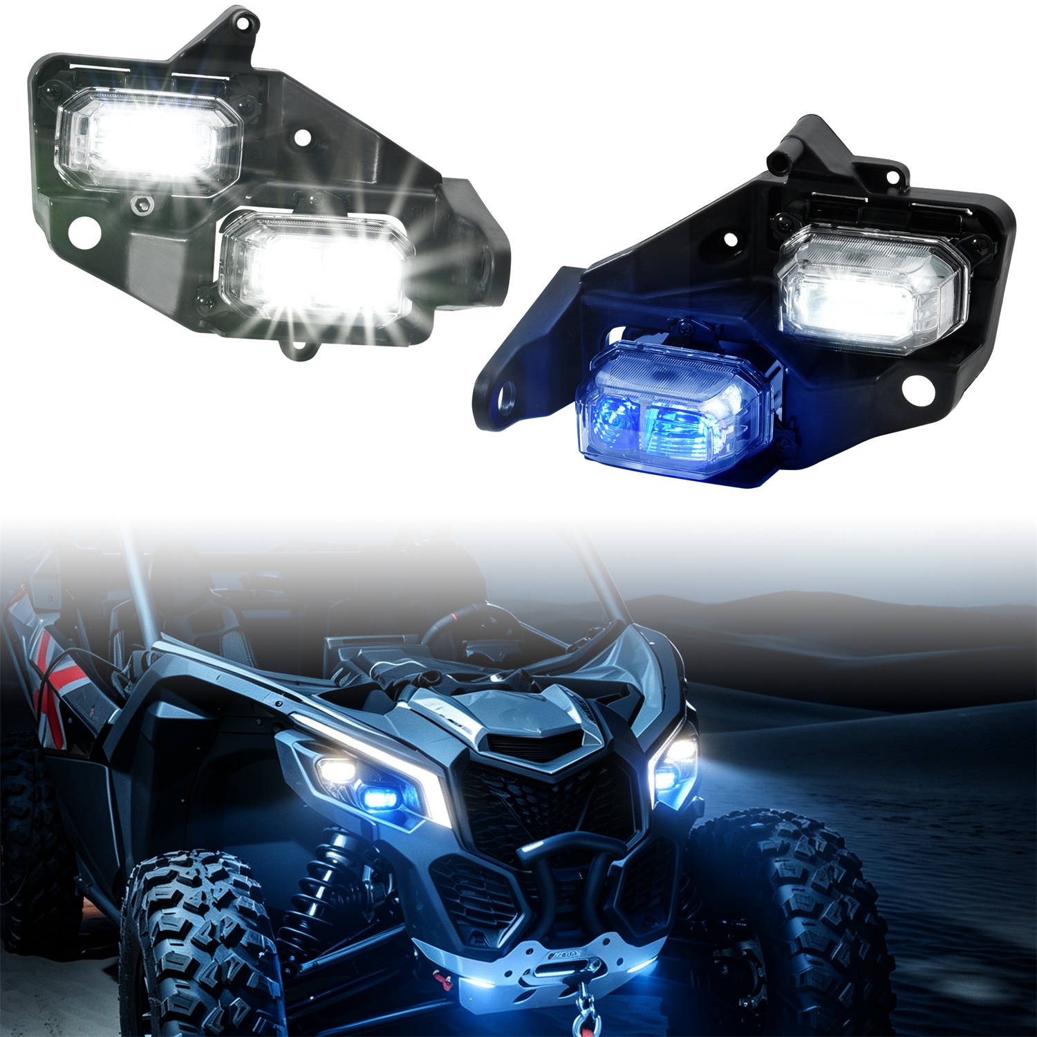 SAUTVS LED Headlights for Can-Am Maverick X3 / MAX 2026-2027